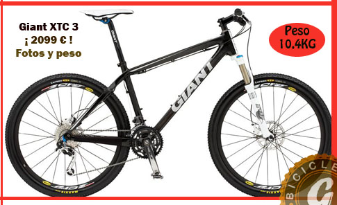 Nueva Giant XTC 3 Carbon 2010
